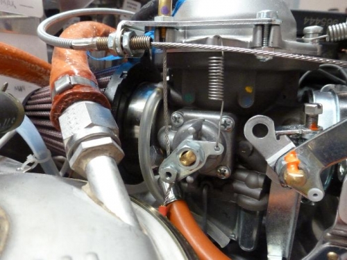 choke cable attached