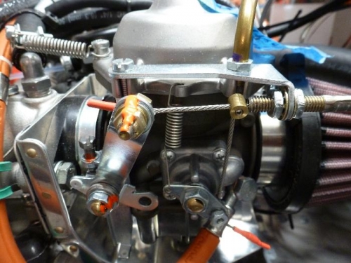 throttle cable attached