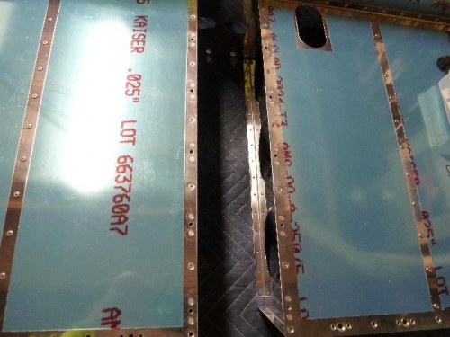 nut plates installed