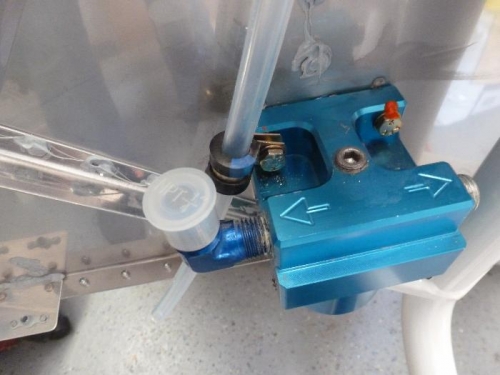 oil tank vent tube at gascolator