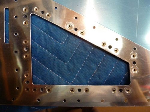 left skin nut plates installed