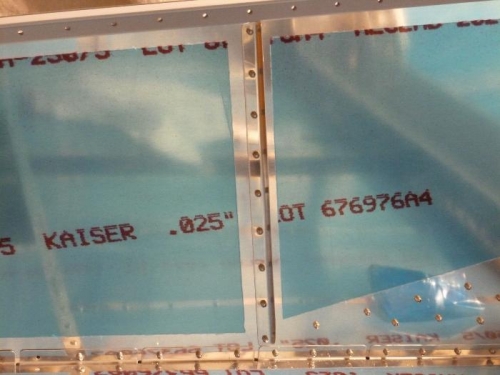 left rear skin stiffener