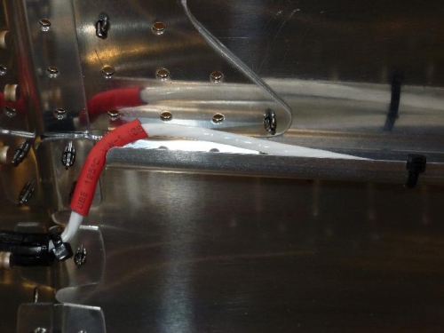 heat shrink over trim cable