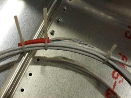 heat shrink over connector pins