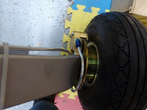 left side brake line detail