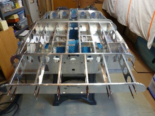 guselage assembly flipped over
