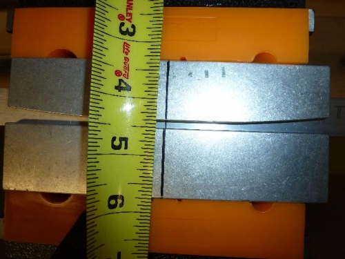 bend die squeezed to 1/8