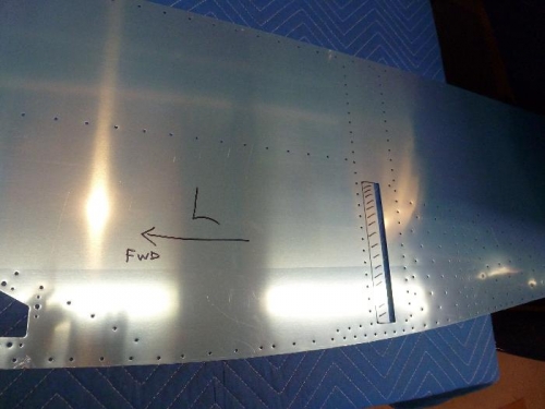 left side skin marked