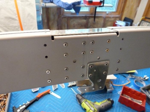 detail of canopy latch plate