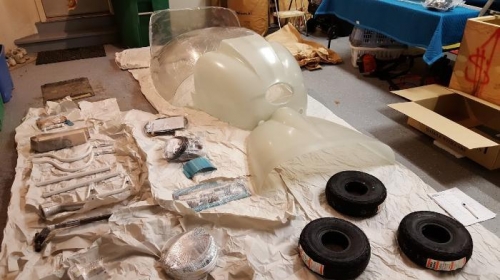 major parts layed out for inventory