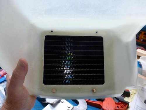 cooler mounted fwd side
