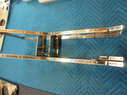 top view left seat rib assembly