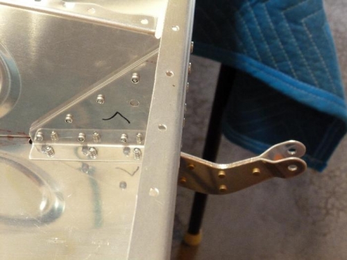left wing flaperon hinge