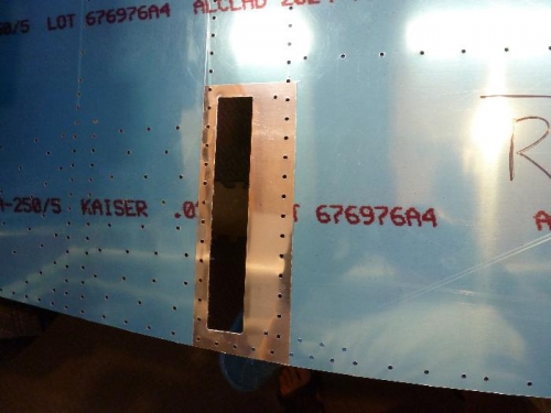 right side skin, left similar