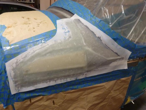 left side fiberglassed
