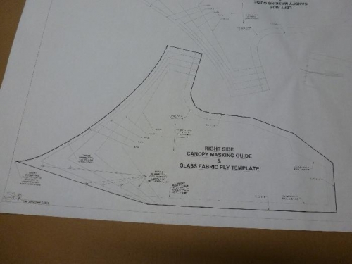 template used to align glass