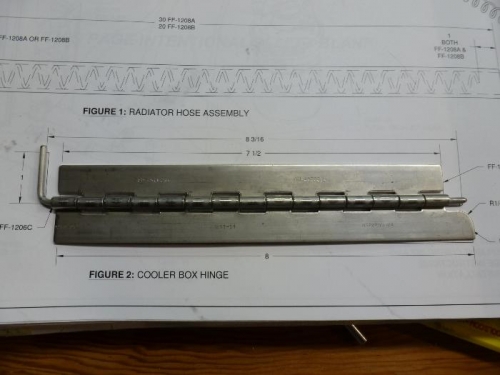 cooling box hinge, no holes