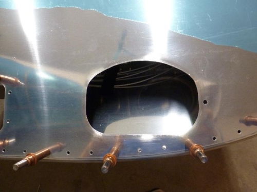 close up left wing light hole