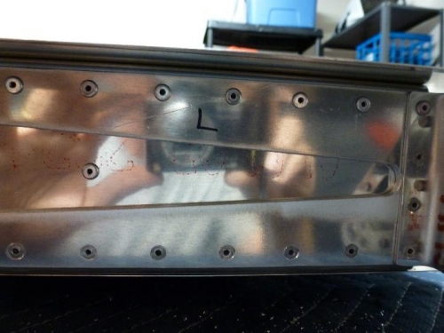 repaced to flush rivets