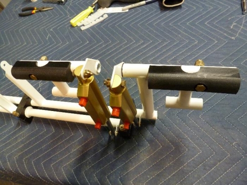 left side rudder pedals