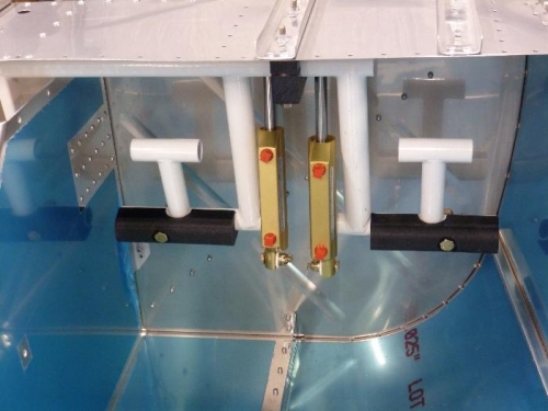 right side rudder/brake pedals