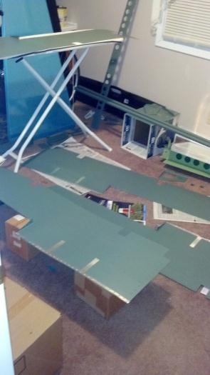 I know it looks like a mess, but trust me, everything is strategically placed in this room!