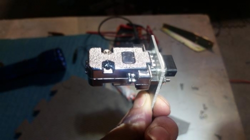 D-Sub standoff for Aileron Trim