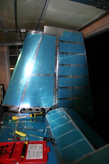 Vertical stabilizer and rudder mounted
