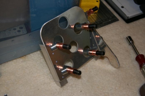 Rudder pedal clamped together