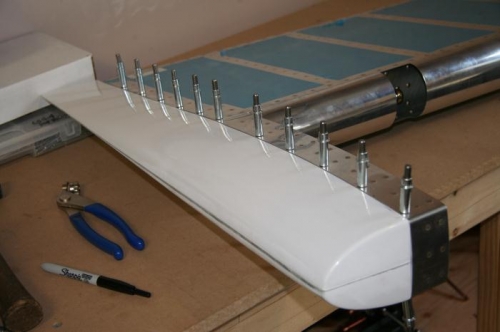 clecoed on horizontal stabilizer