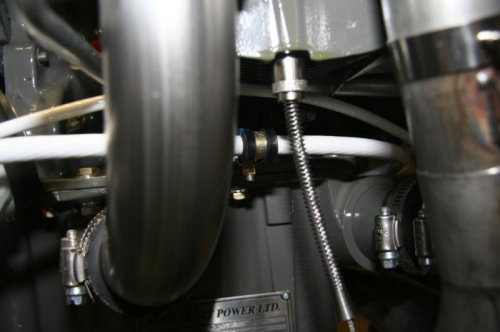 Starter wire viewed from passenger side