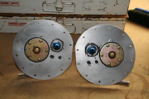 front view fuel tank access plates