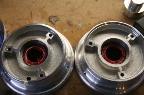 Filled inner and outer bearings