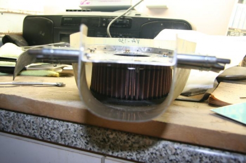 front view of filter housing