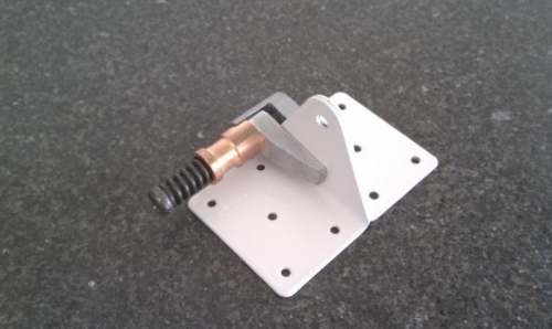 Clamp on a flat surface