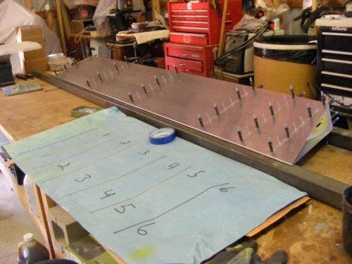 cleco'd and rivets inserted