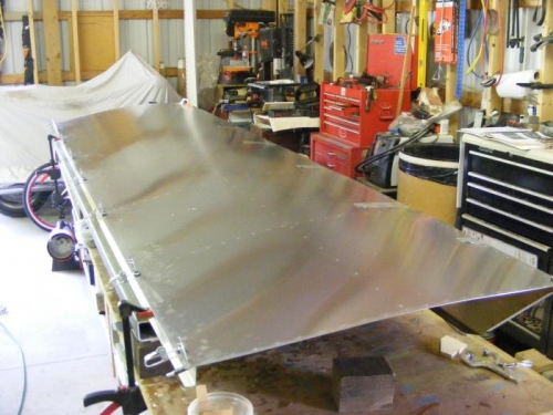 Rear clecos and front tape