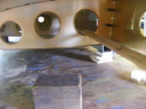 use stick to align ribs