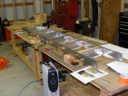 Rear spar fitted together