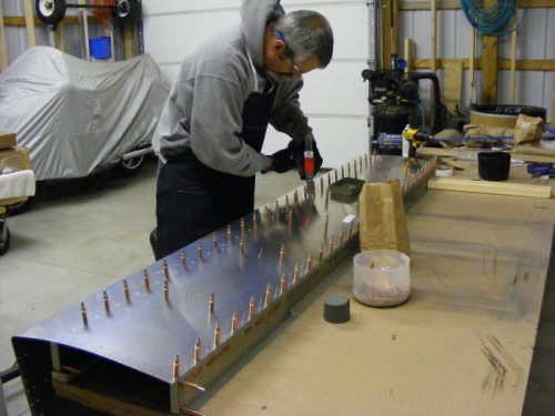 shooting bottom skin rivets