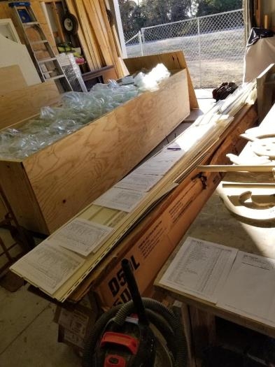 Inventory sheets Laid out