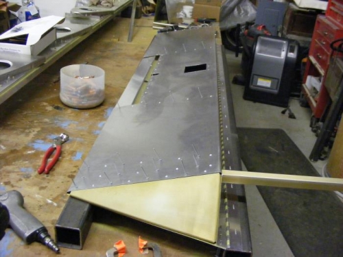 Bottom finished riveting