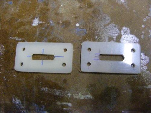 Slot cut and holes drilled