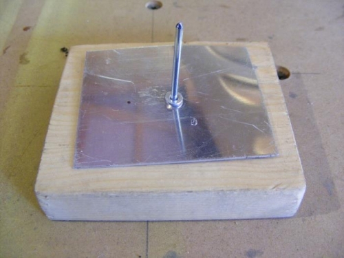 Rivet stem press block