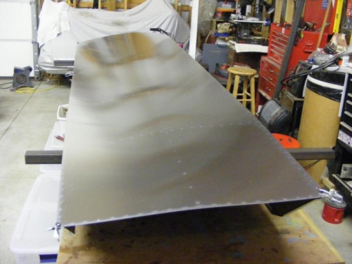 Skin layed on top of wing