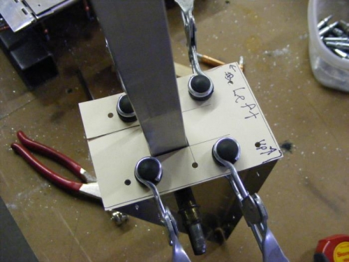 Template to cut arm hole