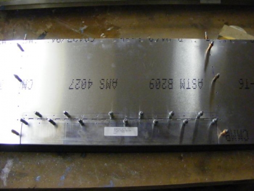 Tab fitted to channel