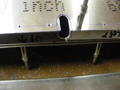 Rough opening for control rod