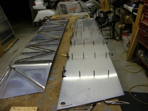 one skin done, working second
