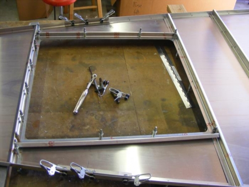 z stringers fitted around opening